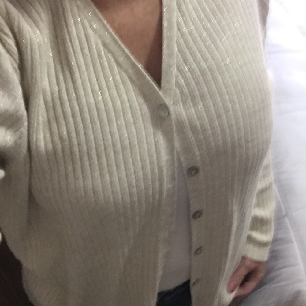 Karen Scott Gold Cardigan